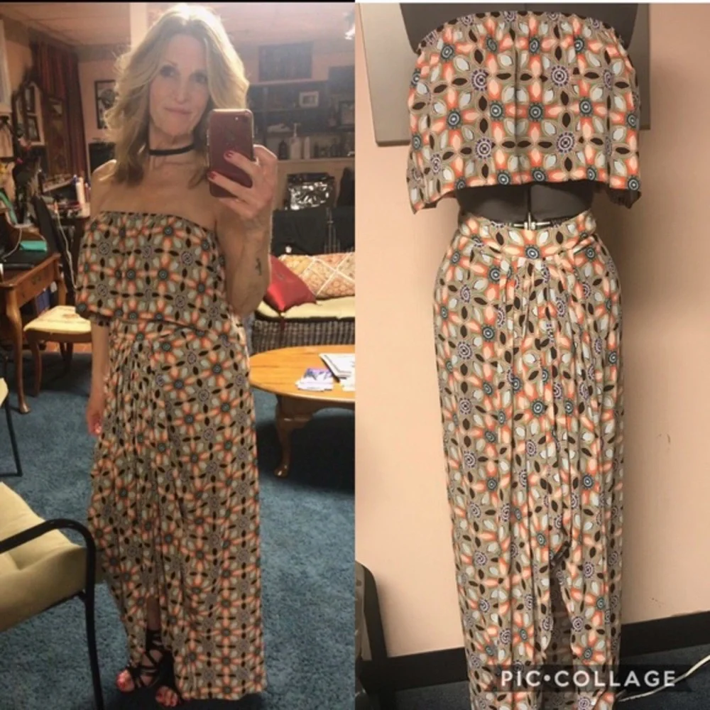 Oliviaceous 2 piece print crop top and maxi skirt - Picture 6 of 8